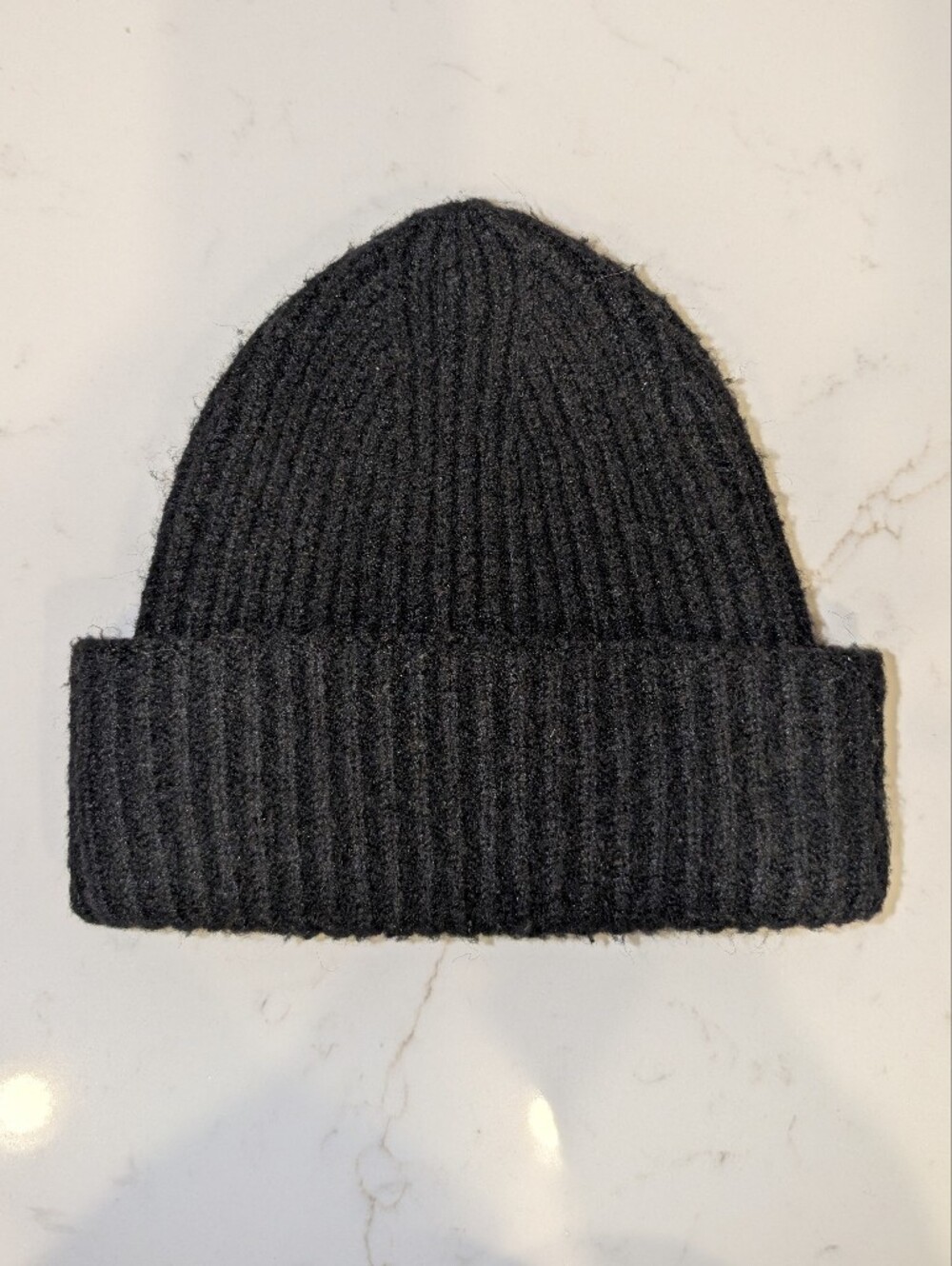Free People Black Knit Beanie Hat